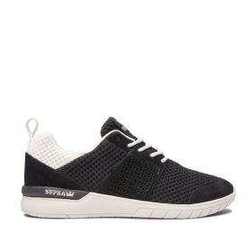 Supra Mens SCISSOR Black/bone Low Top Shoes | CA-19134